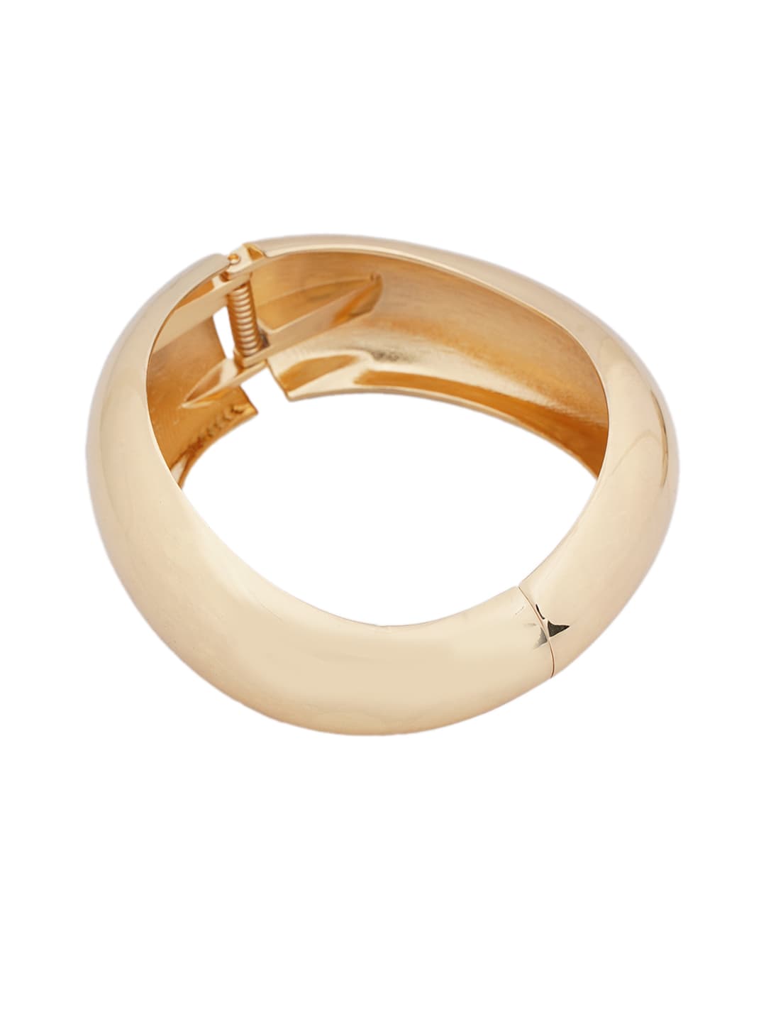 Gold Polished Hinged Bangle