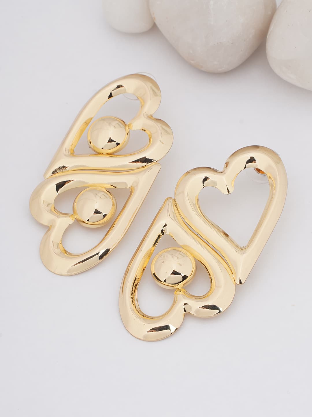 Modernist Open-Heart Studs