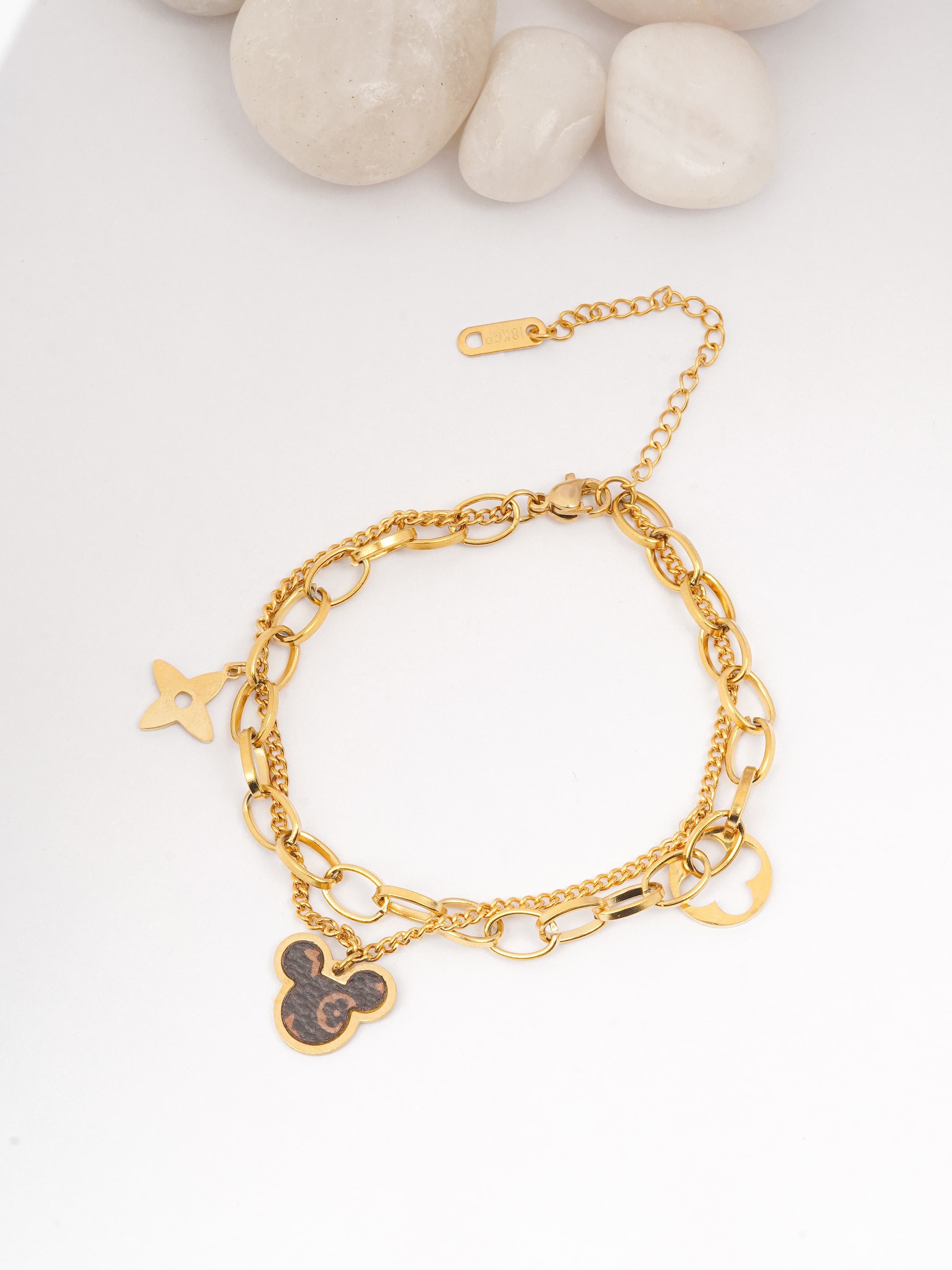 Multi Layer Celestial Charm Bracelet