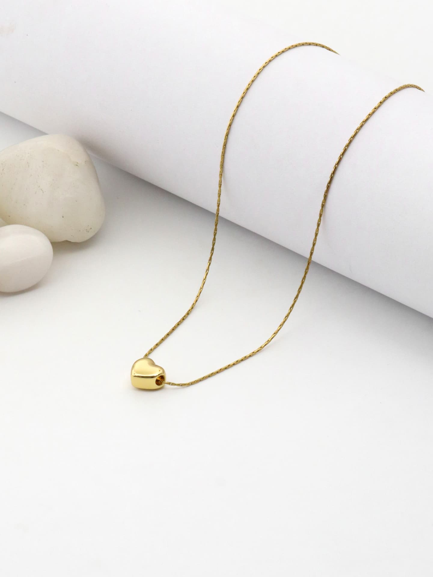 Tiny Gold Heart Necklace