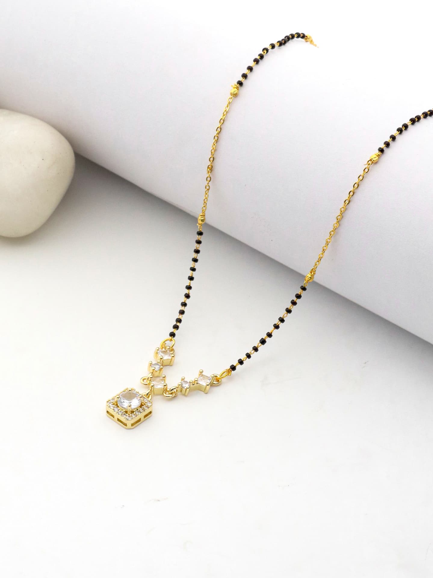 Modern Square Sparkle Mangalsutra