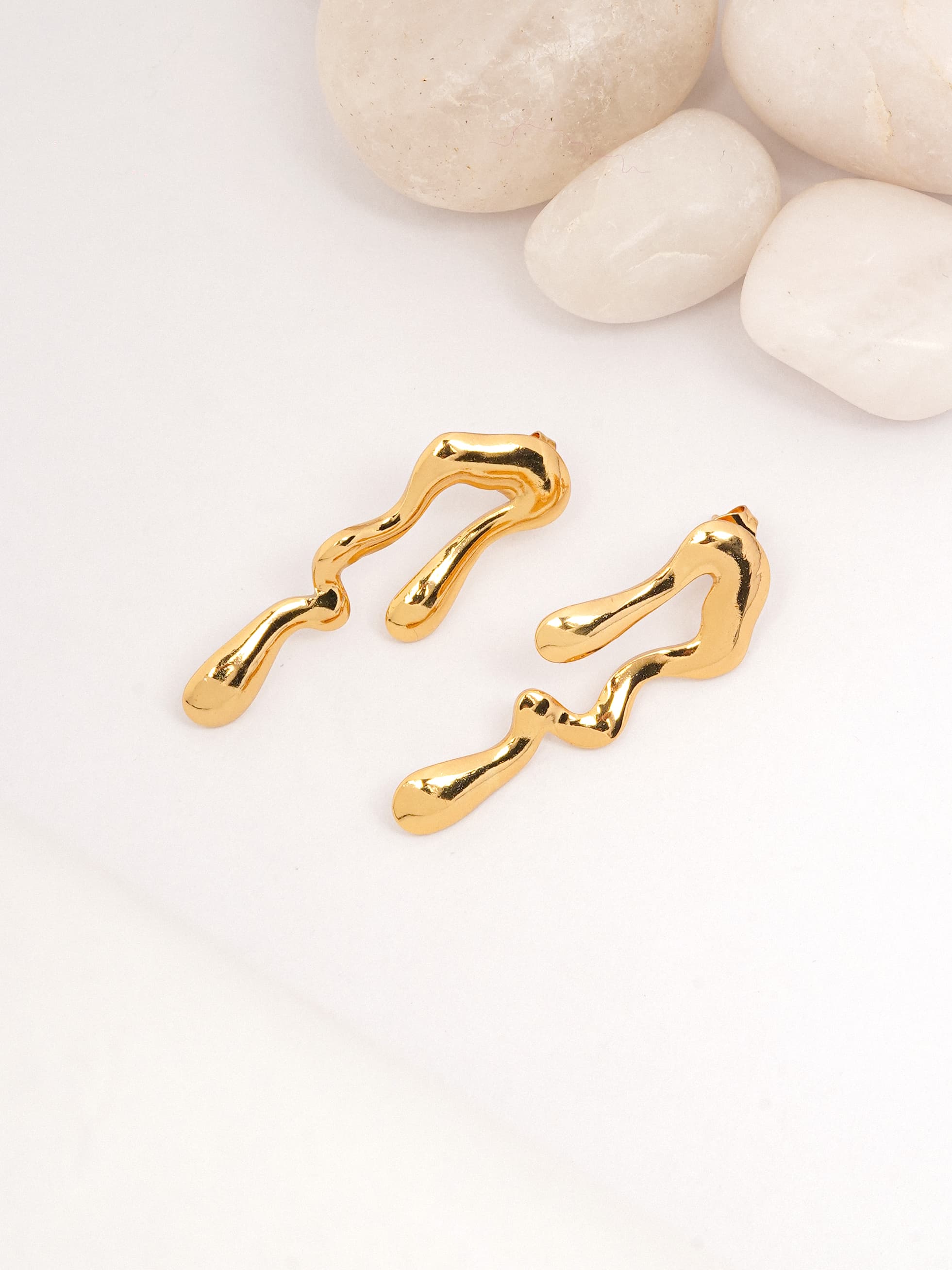 Whimsical Enamel Floral Drop Earrings