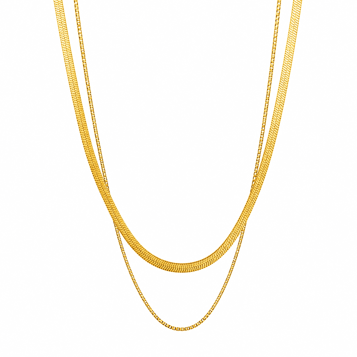 Double Layer Snake Chain Necklace