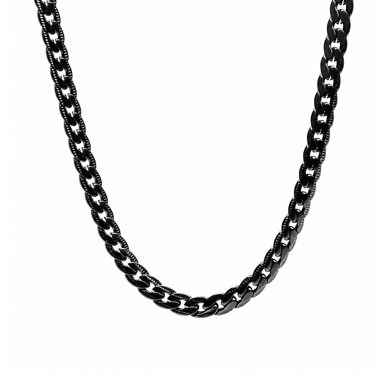 Black Miami Cuban Link Men Chain