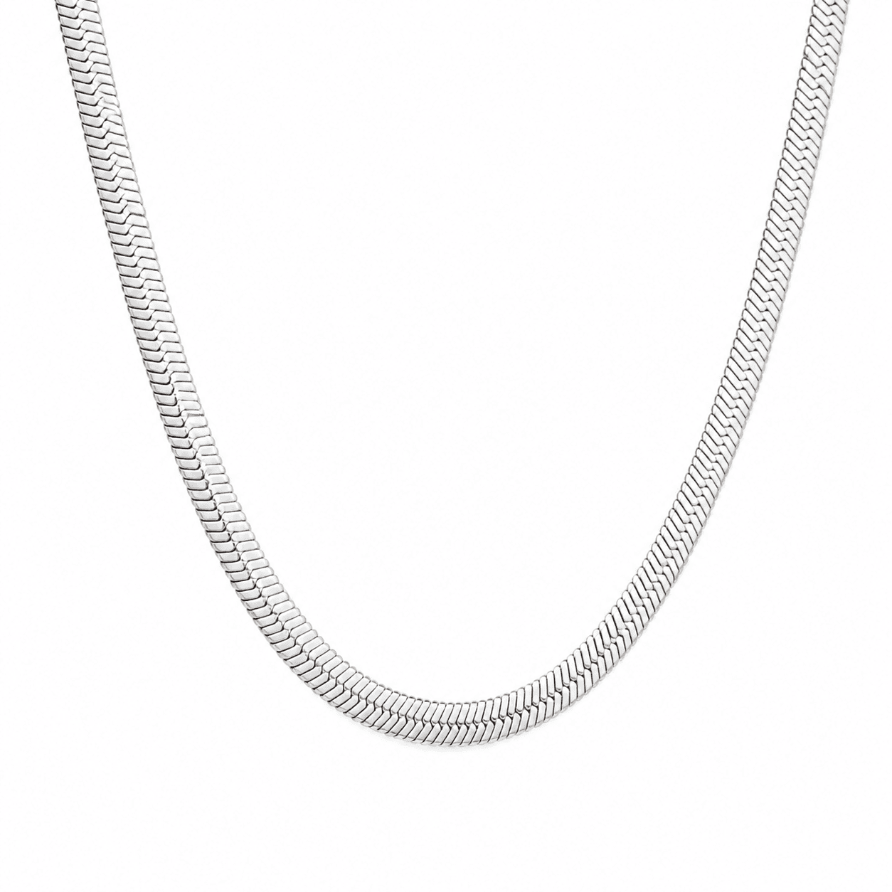Silver Snake Men Neck Chain