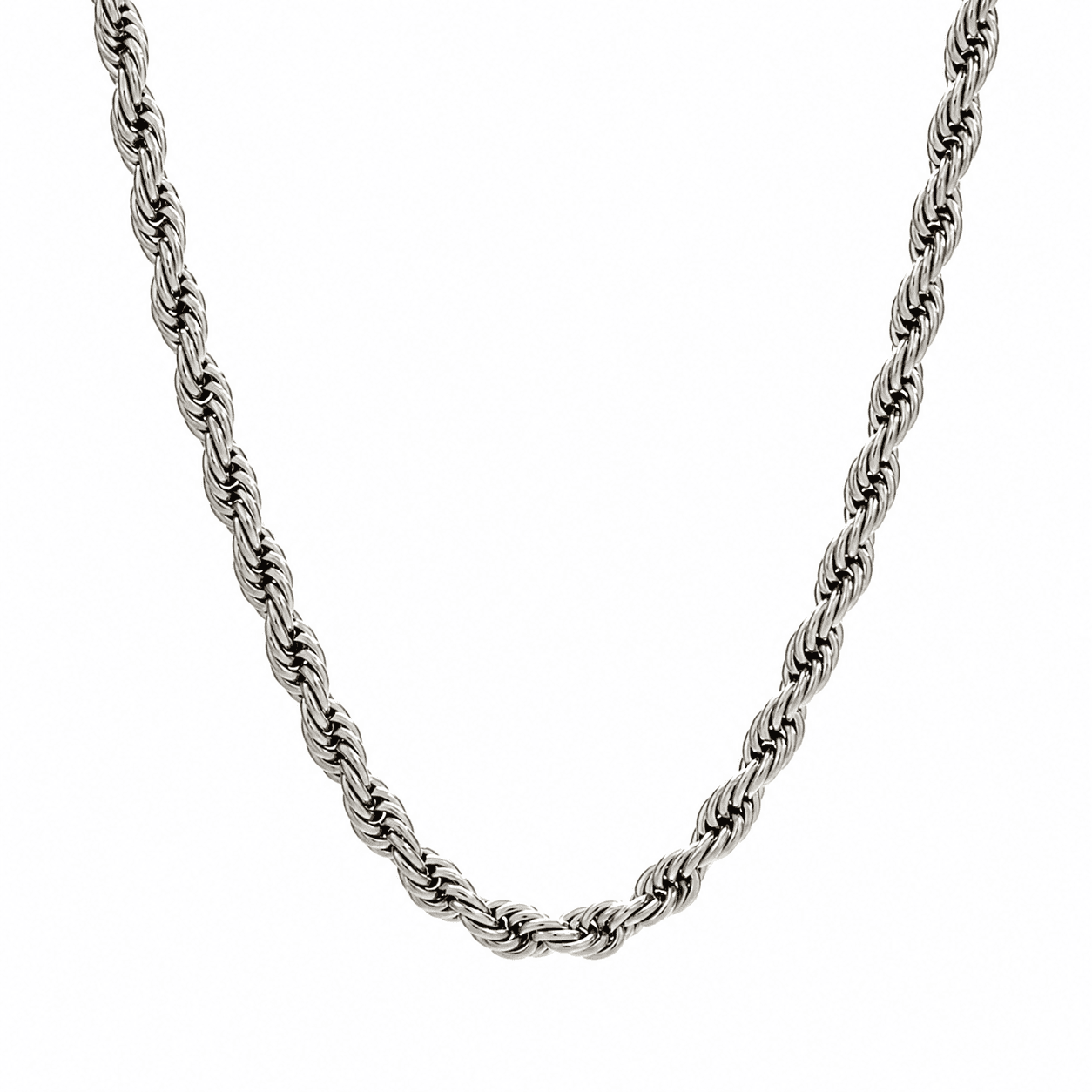 Silver Twisted Rope Chain