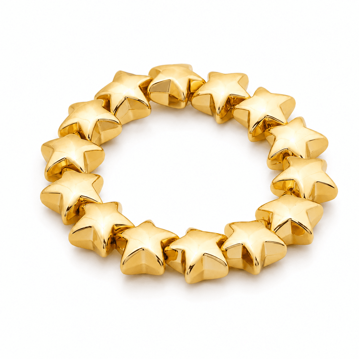 Gold Star Link Bracelet