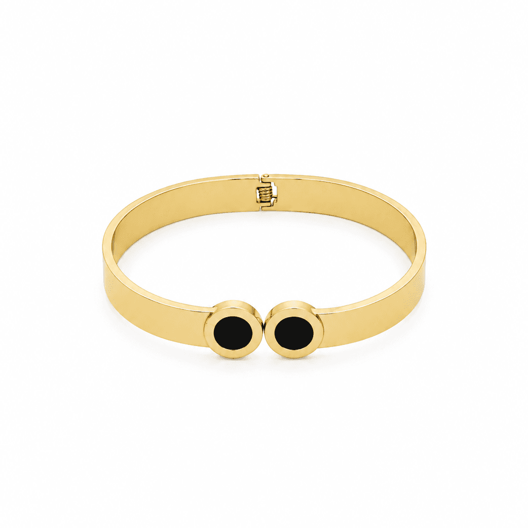 Black Stone Roman Counting Bracelet