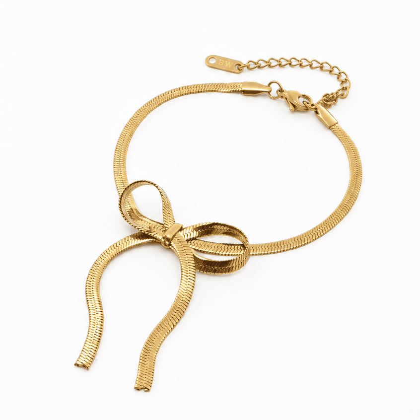 Snake Chain Bow Bracelet