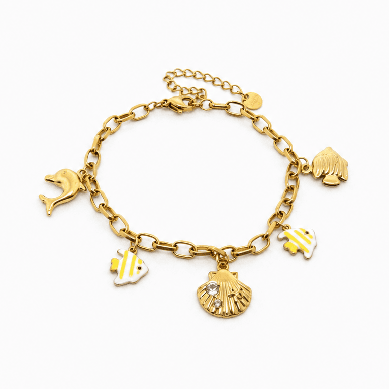 Ocean Charm Chain Bracelet
