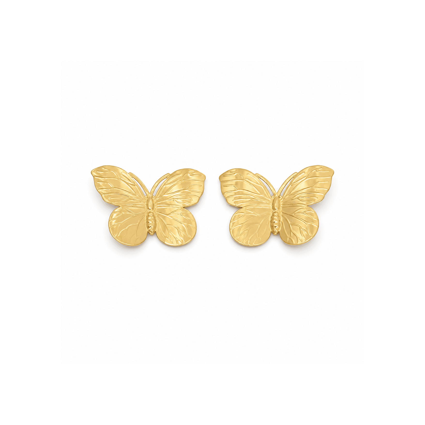 Gold Plated Butterfly Earrings