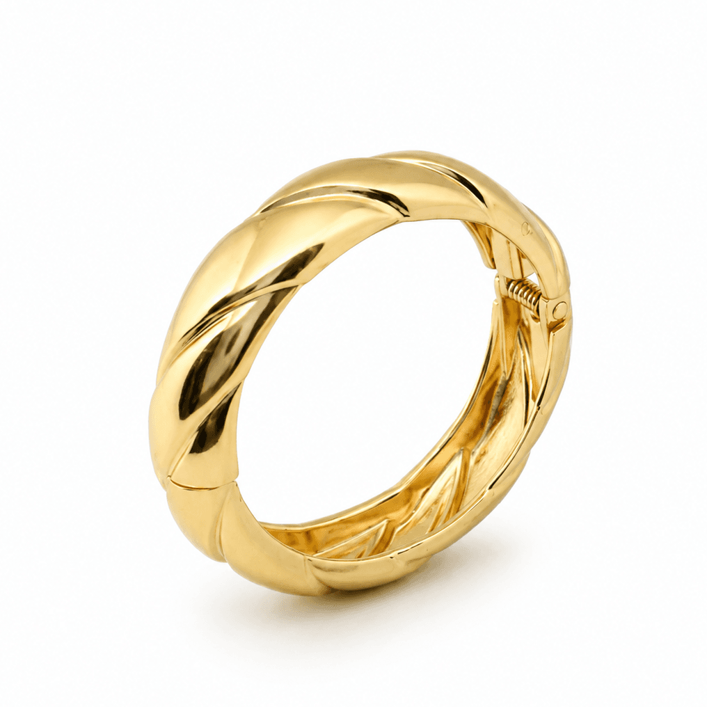 Criss Cross Design Cuff Bangle