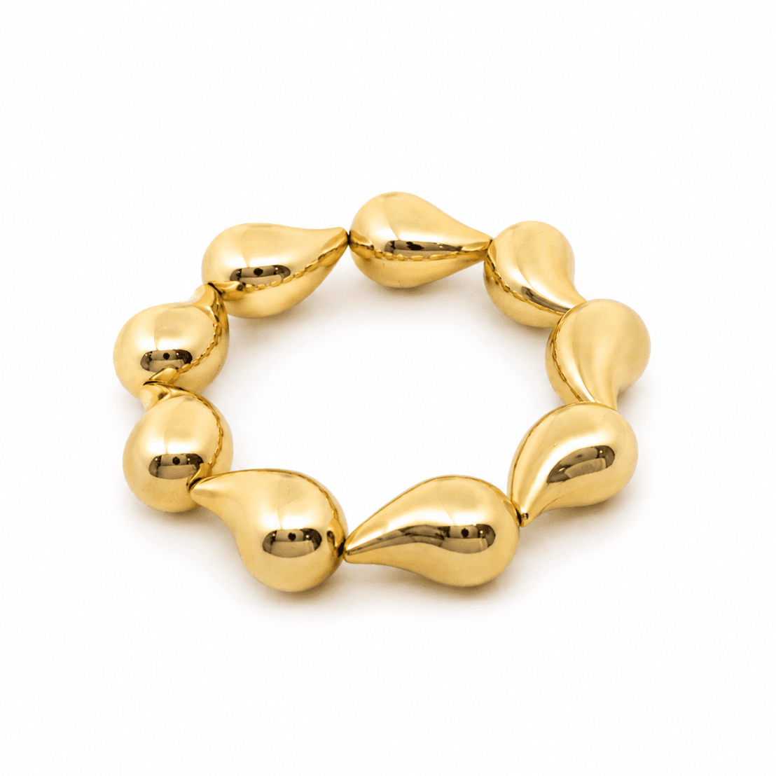 Gold Plated Water Drop Shape Bracelet