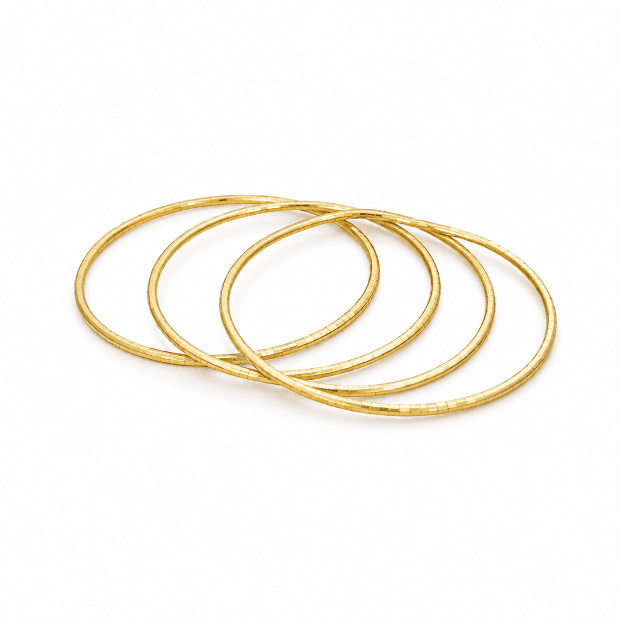 Gold Plated Aura Slim Bangles