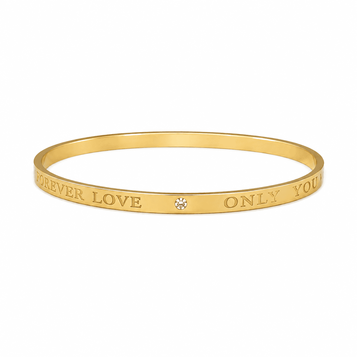 Gold Plated Forever Love Bangle