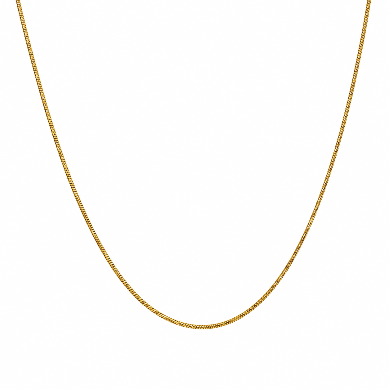 Minimalist Gold Snake Chain Necklace