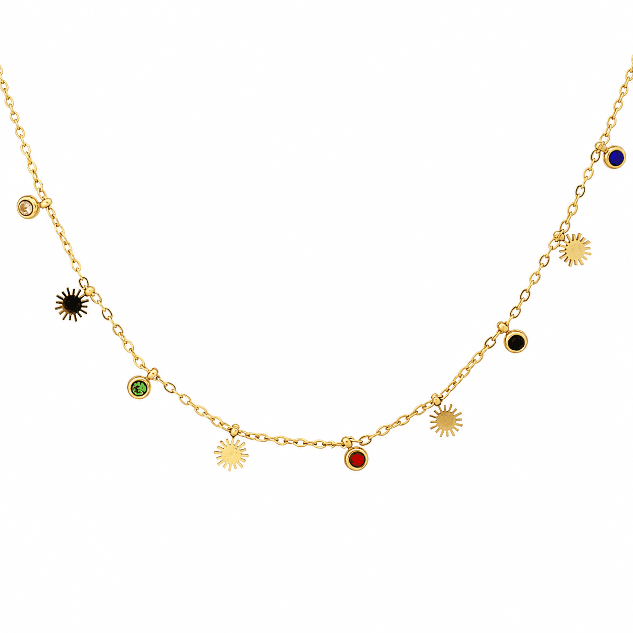 Gold Plated Starlight Charm Necklace