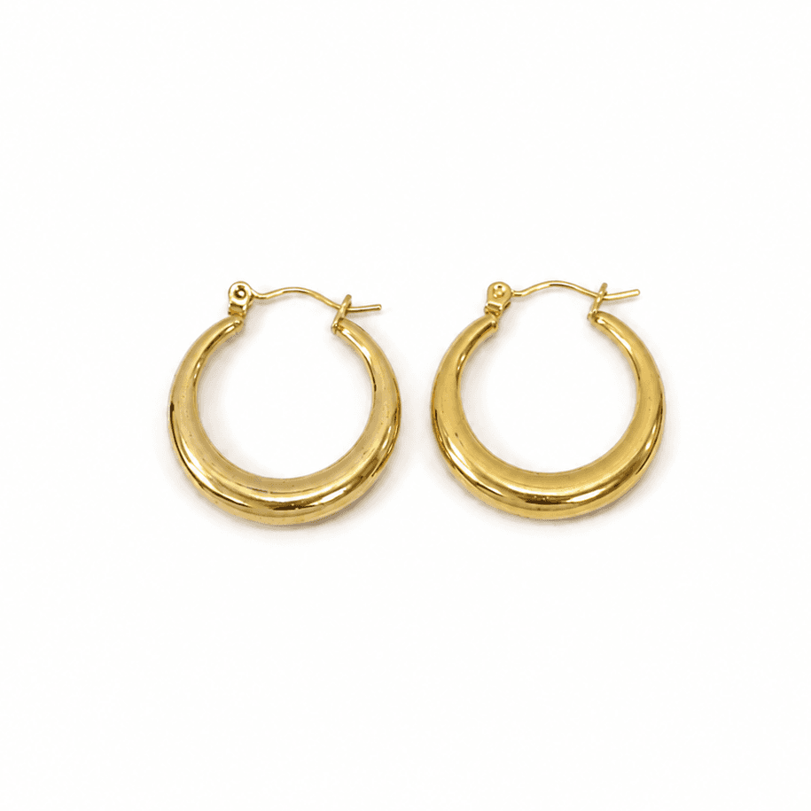 Golden Classic Hoop Earrings